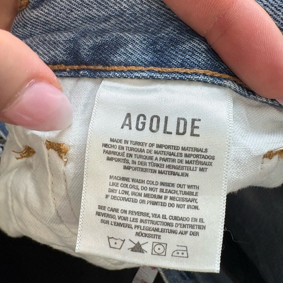 NWT- AGOLDE- Cooper Trouser Jeans in Command- 33 - Picture 8 of 9